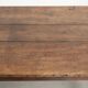 Antique oak table from the 19th century with a walnut top for 6 to 8 people