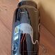 Michel Herman known as HEM - Truncated conical vase in black glass Art Deco