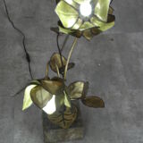 Lampe fleurs vintage