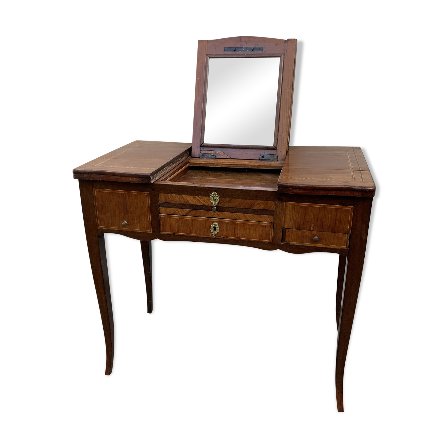 Hairdresser Louis XVI in marquetry and bronze