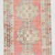 3x9 Red & Beige Vintage Persian Runner Rug, 98x285Cm SK 21187