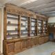 Large natural wood bookcase late nineteenth
