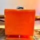 Orange cube lamp