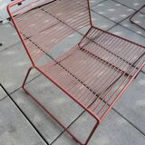Hee low armchair rust metal - Hay