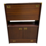 White leather safari armchair