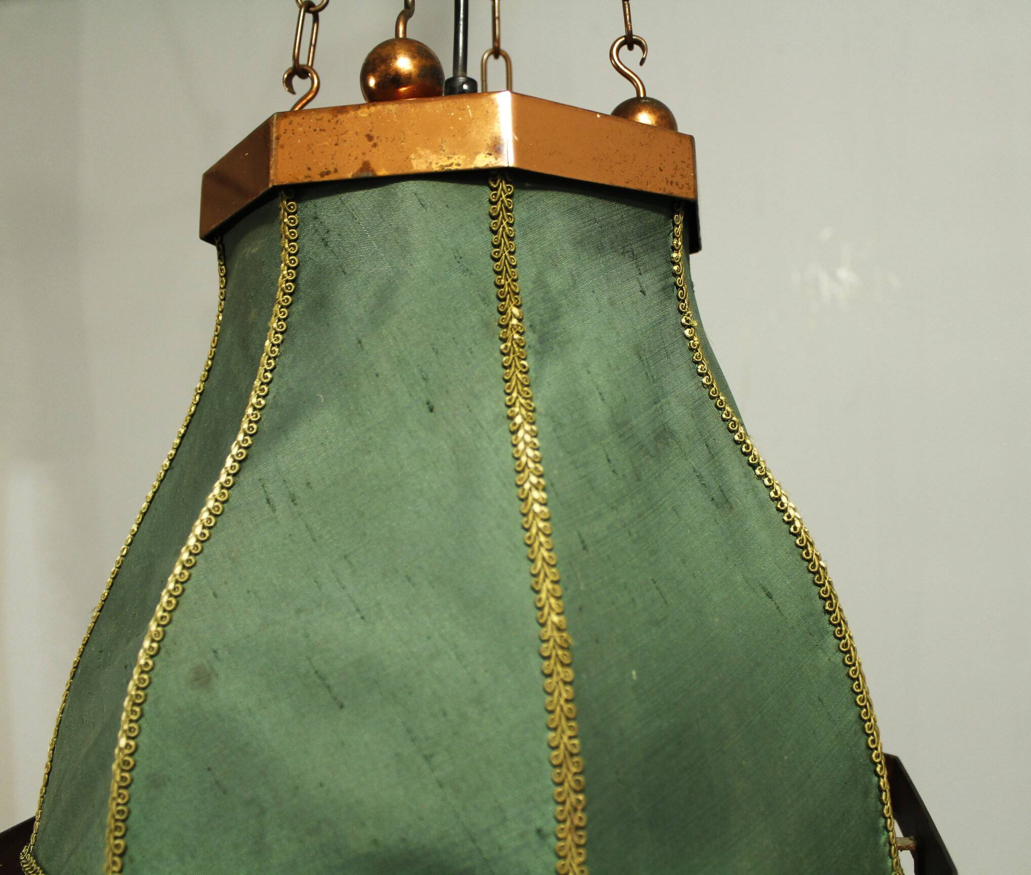 Copper Pendant Lamp, Sweden, 1950s