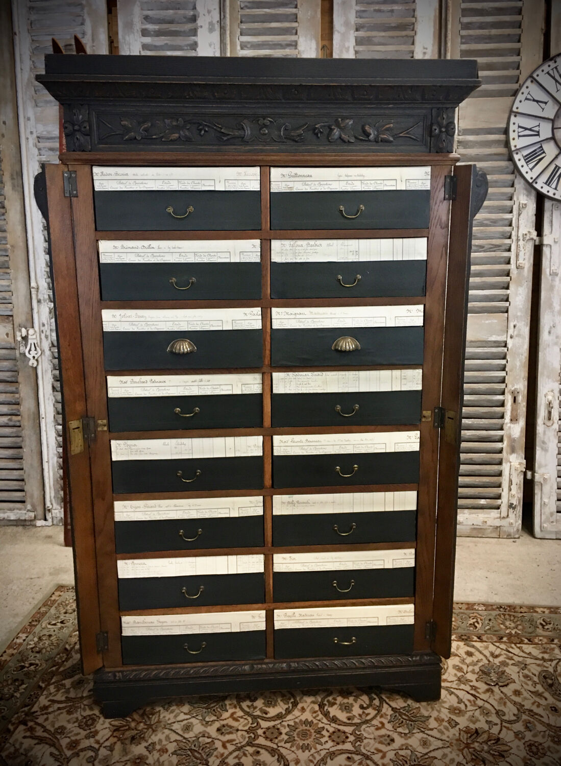 "Cartonnier" furniture from the XIXth