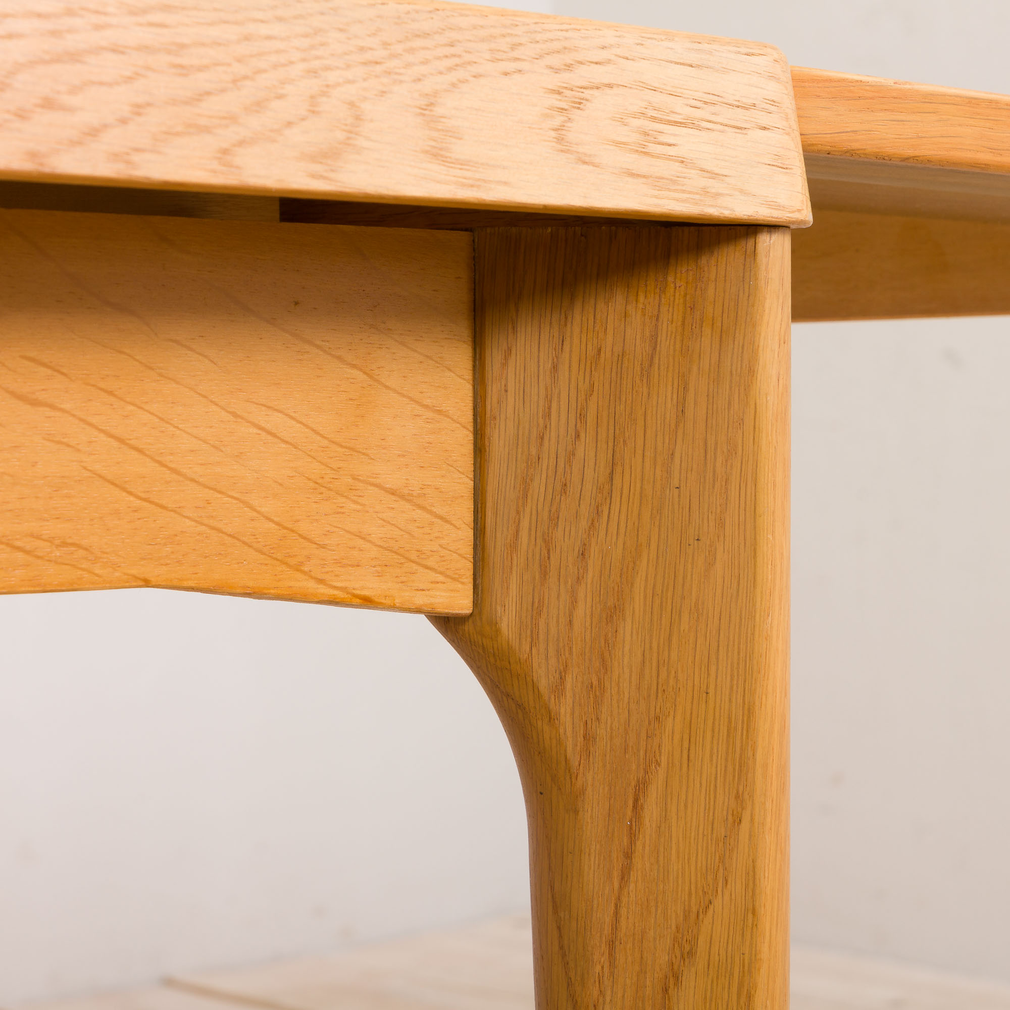 Henning Kjaernulf oak dinning extension table, rectangular, Vejle Mobelfabrik, Denmark 1960s