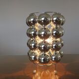 "Half spheres" lamp in chrome polycarbonate 70s