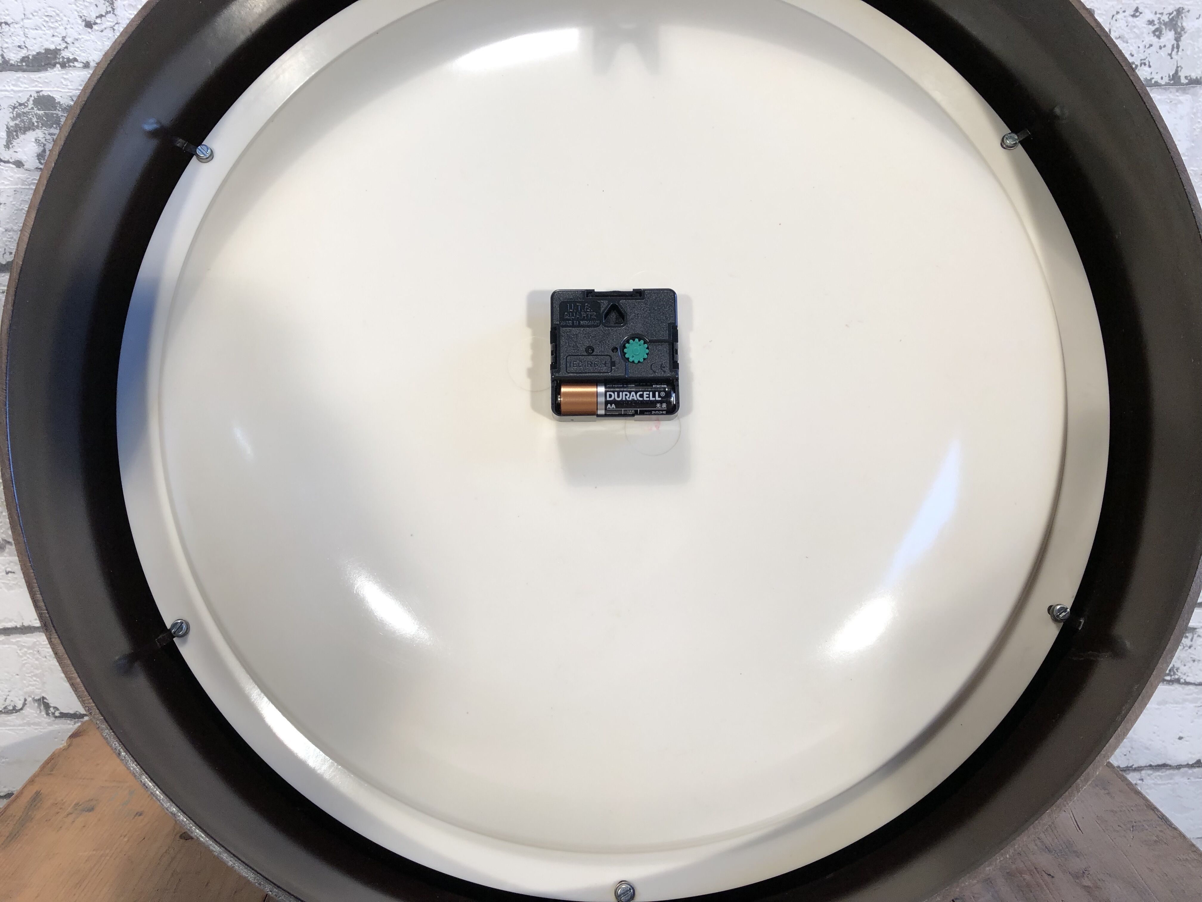 Large Industrial Bakelite Factory Wall Clock From Pragotron, 1960s