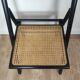 4 chaises pliantes bois et rotin