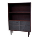 Danish bookcase with glass display