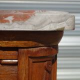 Art Deco buffet in walnut and marble