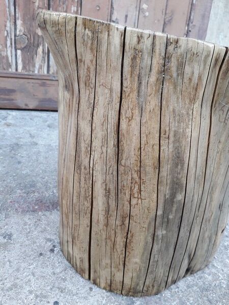 Big ottoman ottoman end of old wooden glass sofa