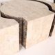 Coffee table in faux marble