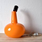 Zenith - Vintage pendant light in orange opaline - Space Age Design - Made in Germany