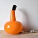 Zenith - Vintage pendant light in orange opaline - Space Age Design - Made in Germany