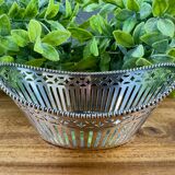 Openwork silver-plated metal basket Zilfa Pleet