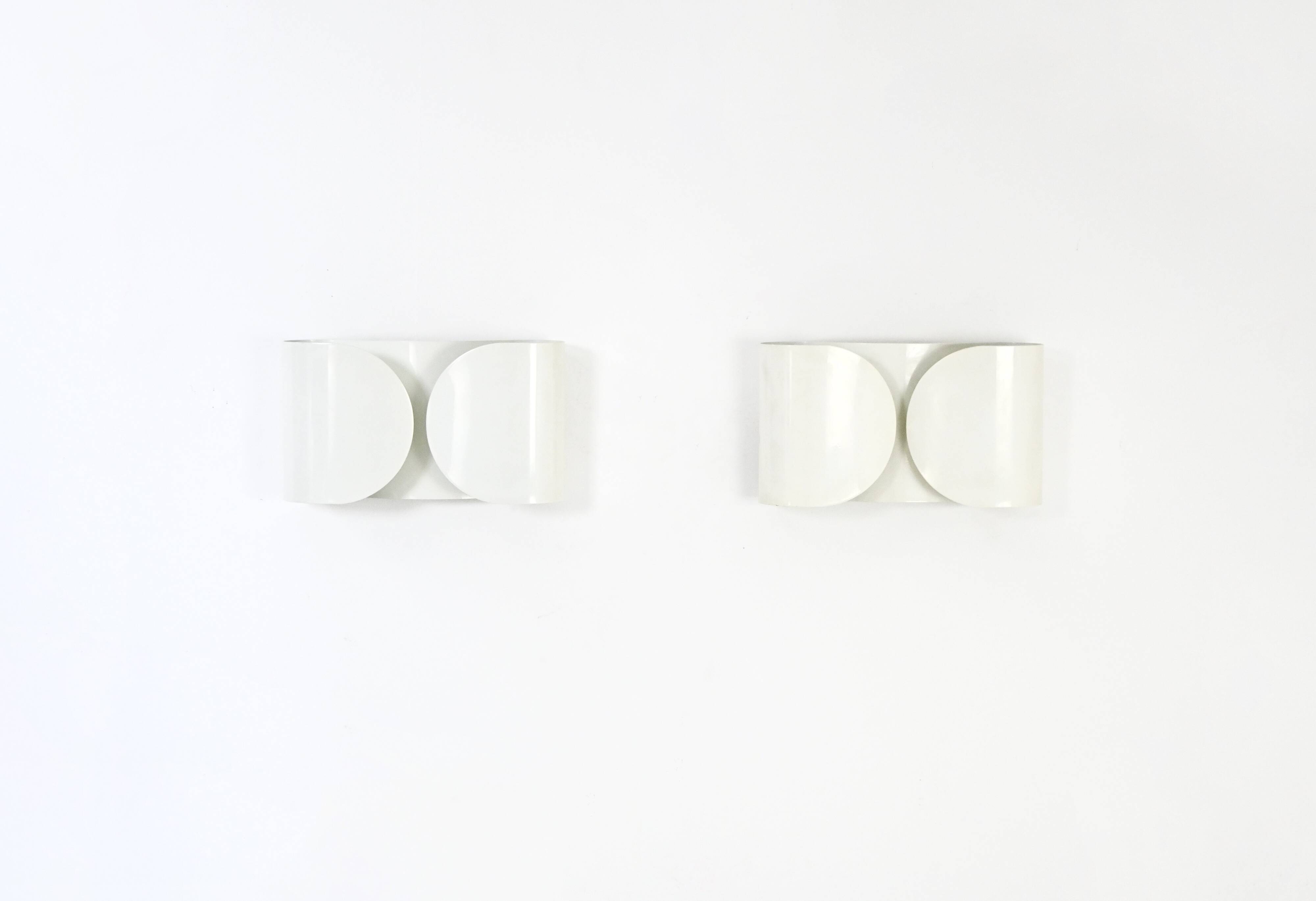 "Foglio" wall lights by Tobia & Afra Scarpa for Flos, 1960s, lot of