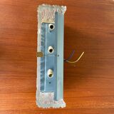 3 molded glass sconces 1950