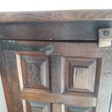 Rustic entrance furniture a carved door solid oak style with fitting