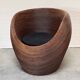 Organic Rattan Lounge Chair Attributed to Gabriella Crespi