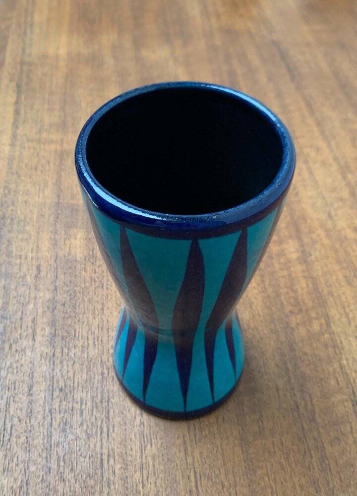 Vintage vase in West German pottery WGP by Scheurich, 1970s.