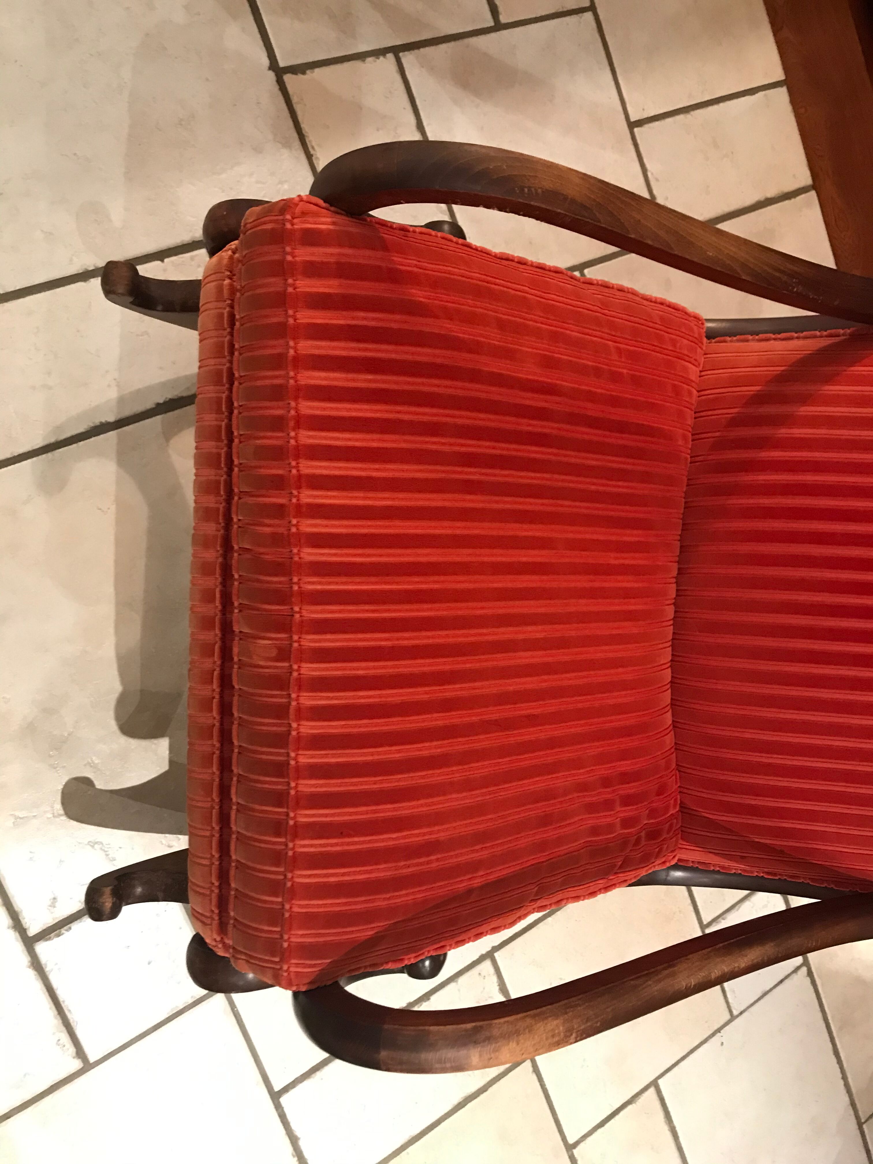 Rocking-chair velvet