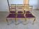 6 chaises Louis Philippe bois massif assise en cuir