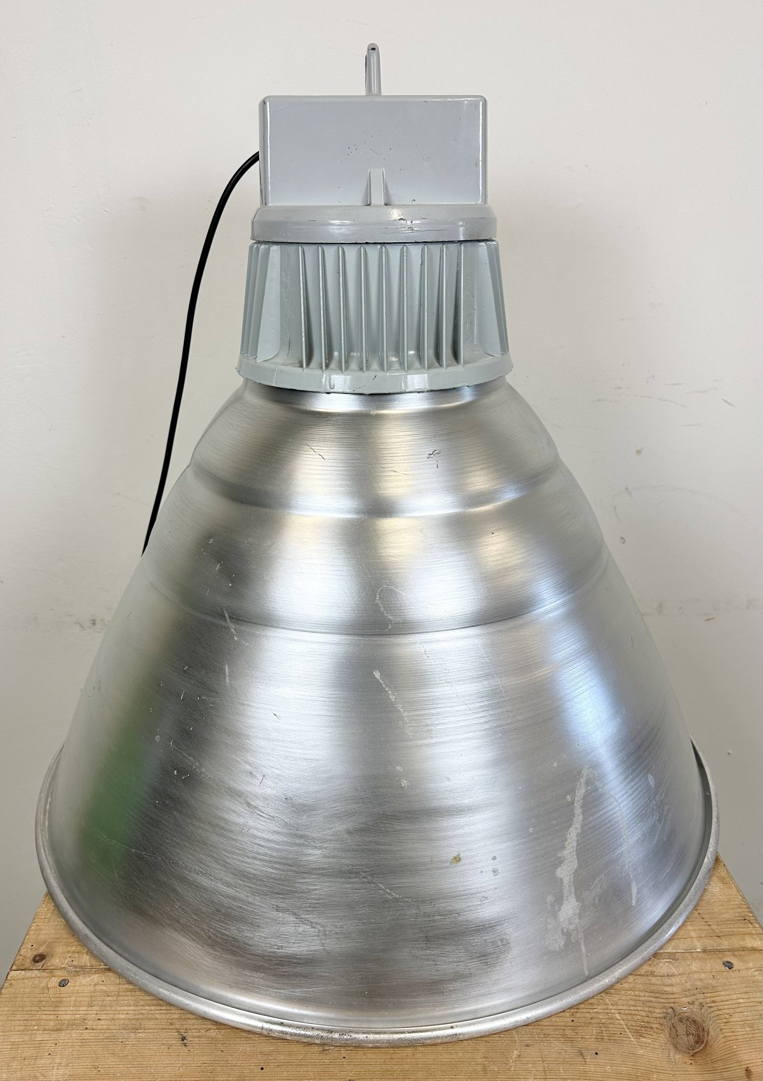Large Industrial Aluminium Pendant Light from Elektrosvit, 1960s