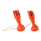 Rare Pair of Mid-Century Gino Sarfatti Model 600P Lamps for Arteluce, Italy 1966