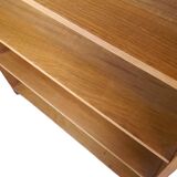 Vintage Scandinavian oak bookshelf - 200 cm - modular shelves, 20th century