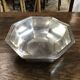 Octagonal silver-plated metal dish, Christofle.