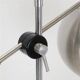 Mid-century double-spot floor lamp / aluminum / 1960s–1970s / space age / Danish modern design