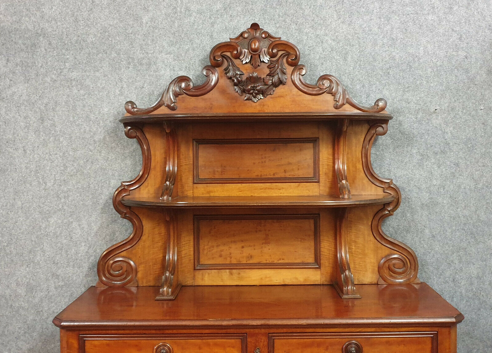 Buffet Saint Hubert of napoleon III period in mahogany