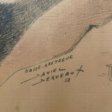 Dessin portrait vintage