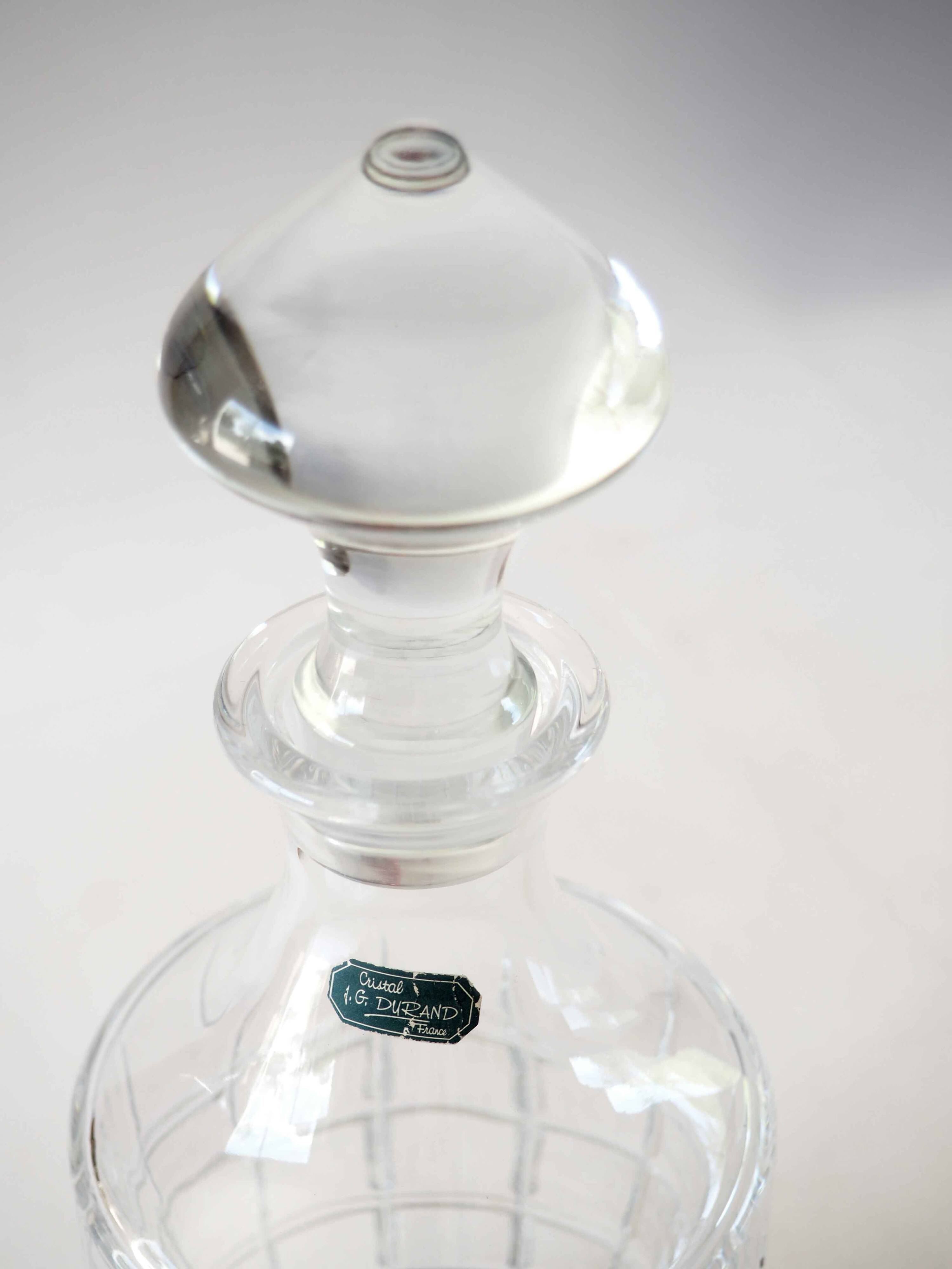 Large cut crystal whiskey decanter