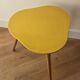 Table basse « haricot » tripode en bois vintage - design années 70