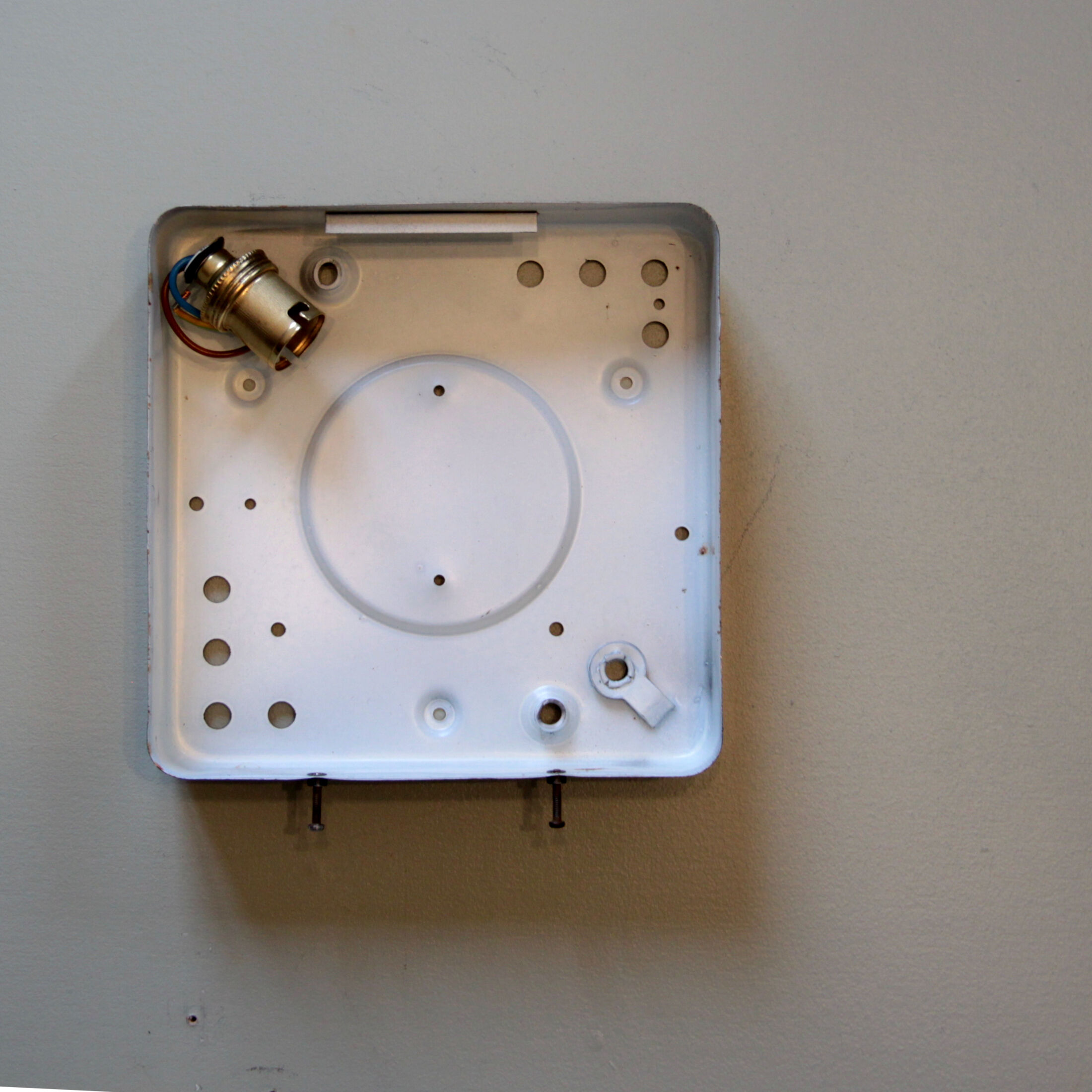 Ceiling lamp minimalist glass 1970 1980
