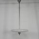 Art Deco pendant lamp with cloudy glass bowl, 1930s