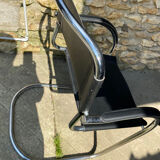 Leather and chrome chair