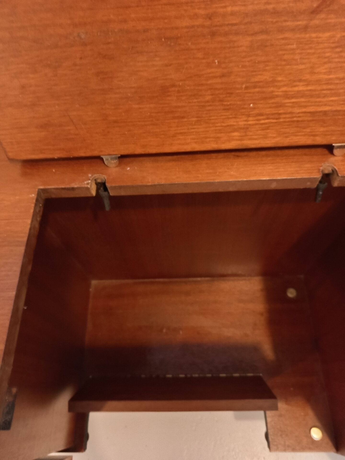 Antique sewing machine cabinet