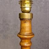 Cherry wood floor lamp from the 20th century.