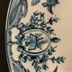 10 plates in old blue earthenware Terre de Fer Léon Graves model Louis XVI 20th century