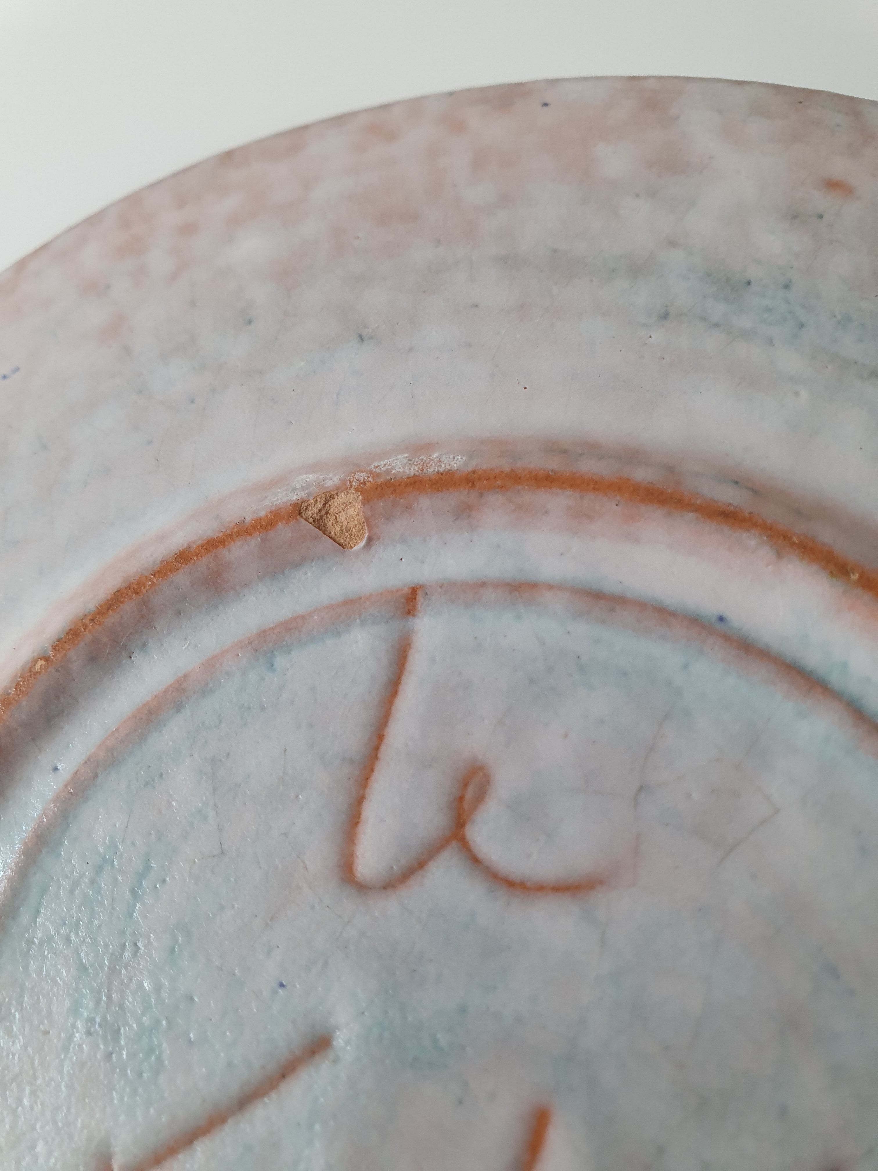 Assiette en céramique des année 50 marie madeleine jolly (le triskel)