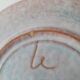 Ceramic plate of the 50s marie madeleine jolly (the triskel)