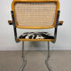 Italian design armchairs – cane, chrome and wood – Cesca spirit