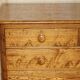 Large Victorian chest of drawers in solid pine from around 1880.