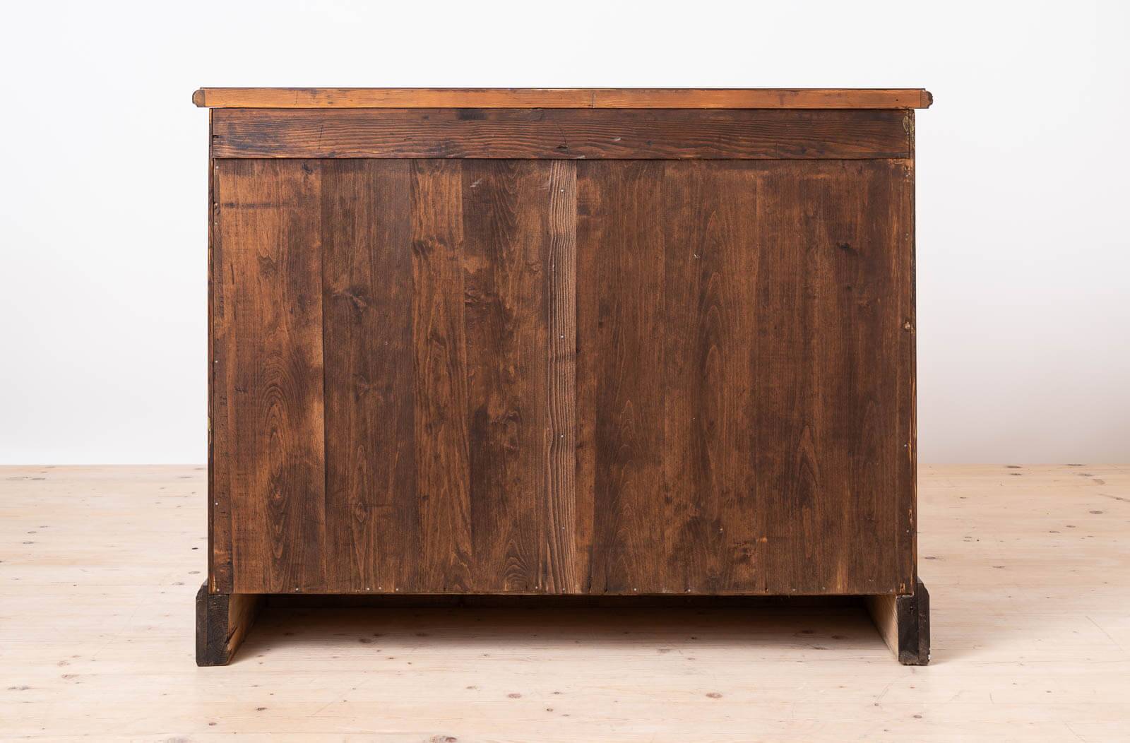 Apothecary Chest of Drawers, Solid Oak Wood, Restored, Early 20th Century