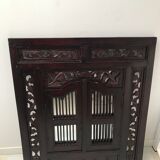 Vintage shuttered Indonesian mirror